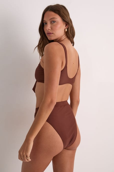 Tie Front High Leg Bikini Set - Image 3