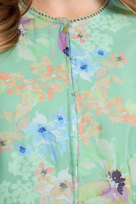 Organza Puff Sleeve Top - Image 5