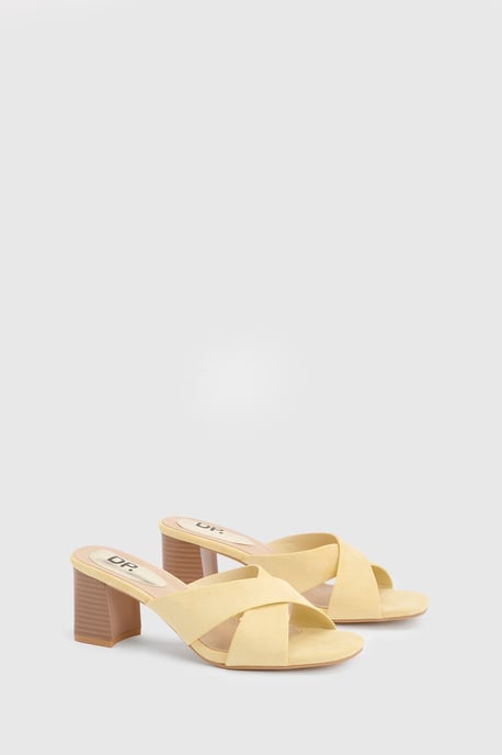 Jessica Faux Sued Cross Over Mules - Image 1