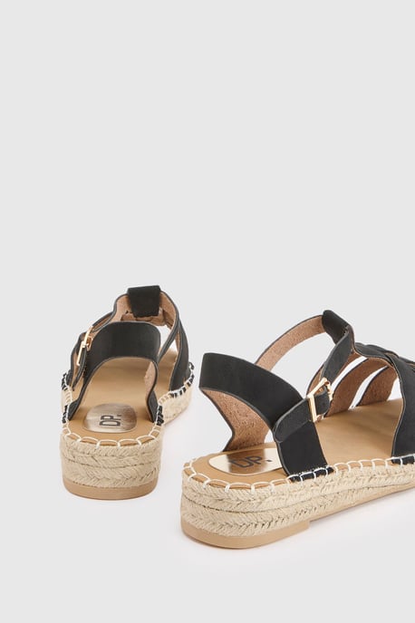 Piper Faux Suede Gladiator Espadrille Flats - Image 2