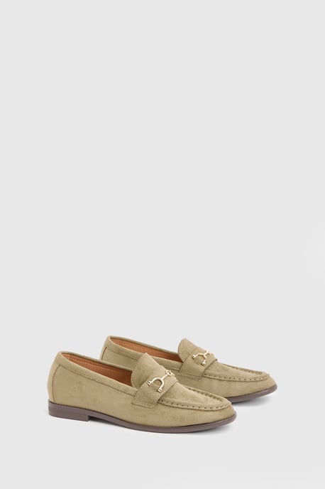 Pandie Faux Suede Trim Loafers - Image 3