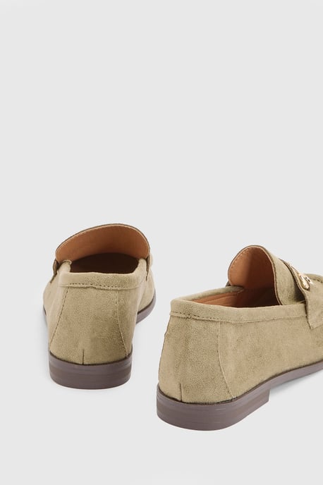 Pandie Faux Suede Trim Loafers - Image 4