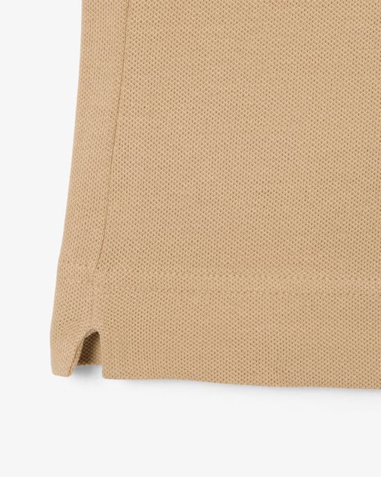 Lacoste Men's Paris Strech Pique Polo Shirt Beige - Image 5