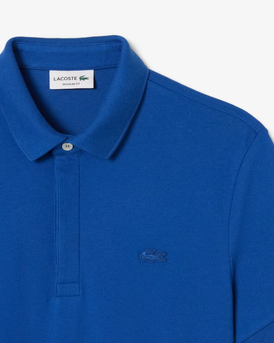 Lacoste Men's Paris Strech Pique Polo Shirt Saphire Blue - Image 2