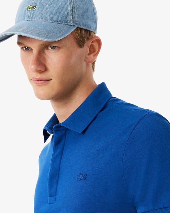 Lacoste Men's Paris Strech Pique Polo Shirt Saphire Blue - Image 3