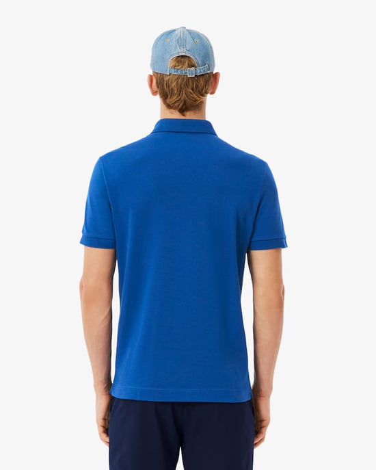 Lacoste Men's Paris Strech Pique Polo Shirt Saphire Blue - Image 5