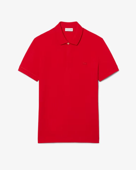 Lacoste Men's Paris Strech Pique Polo Shirt Red - Image 1