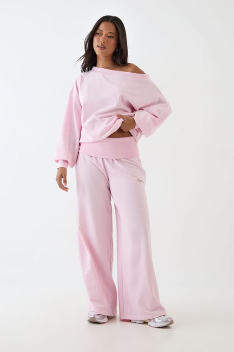 DSGN Studio Light Weight Off The Shoulder Sweatshirt - Image 4