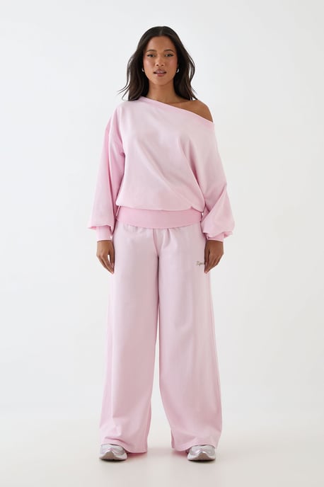 DSGN Studio Light Weight Off The Shoulder Sweatshirt - Image 5
