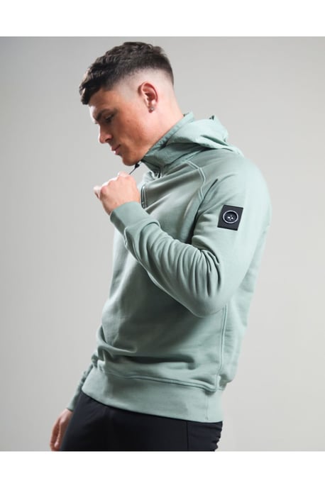 Stanford 1/4 Zip Hood Sage - Image 1