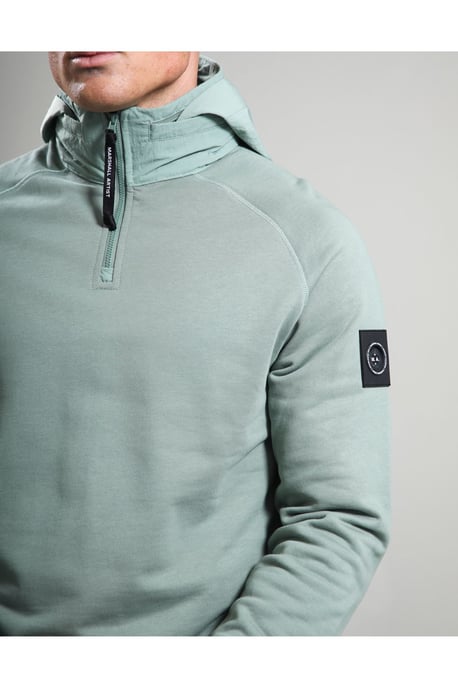 Stanford 1/4 Zip Hood Sage - Image 3