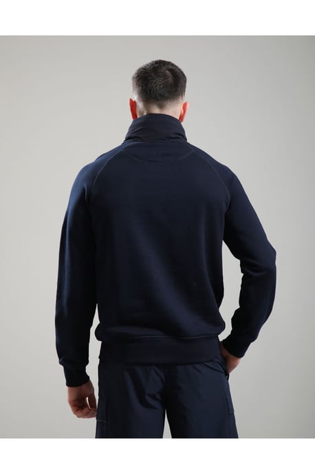 Stanford 1/4 Zip Hood Navy - Image 3
