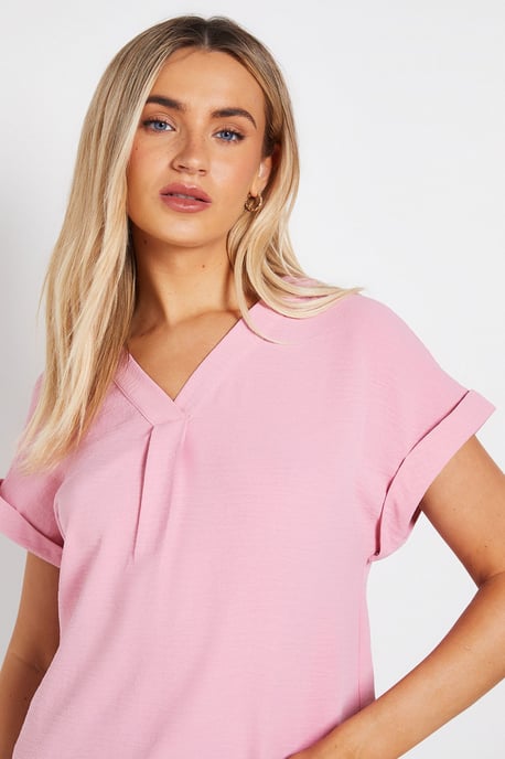 V Neck Grown On Sleeve Top - Image 4