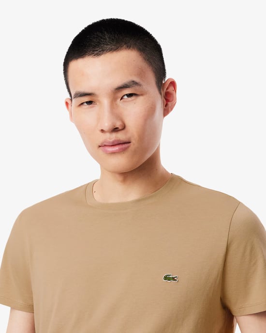Lacoste Men's T-Shirt-Beige - Image 3