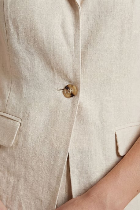 Pocket Detail Sleeveless Blazer - Image 4