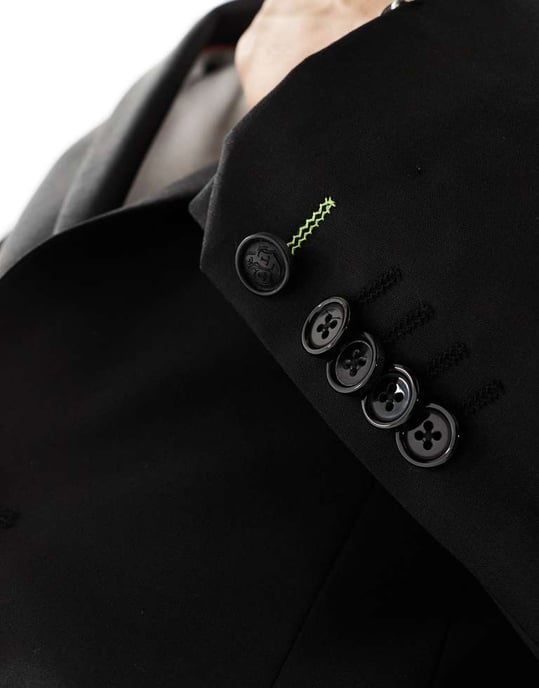 Twisted Tailor ellroy suit jacket in black - Image 3