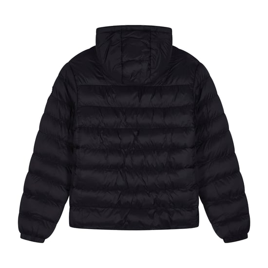 Kids Puffer Jacket Girls and Boys Black Hooded Warm Quilted Coat - Image 2