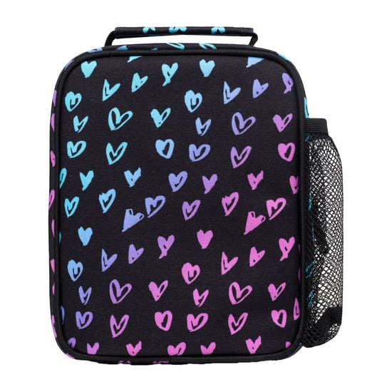 Kids Lunch Box Pink Scribble Hearts | Thermal Insulated School Bag 4.5L - Image 3