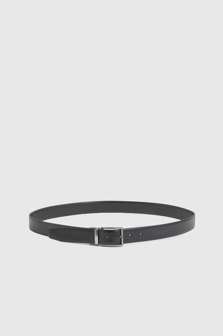 Black & Brown Reversible Textured Belt - Image 3