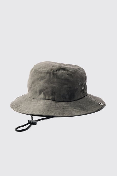 Printed Tie Dye Boonie Hat In Black - Image 3