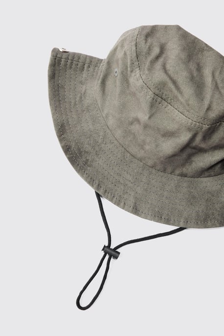 Printed Tie Dye Boonie Hat In Black - Image 5