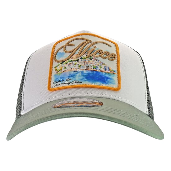 Mens Embroidered Trucker Cap | Breathable Cotton Lightweight Rivvi Casual Hat - Image 2