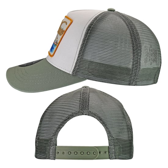 Mens Embroidered Trucker Cap | Breathable Cotton Lightweight Rivvi Casual Hat - Image 3