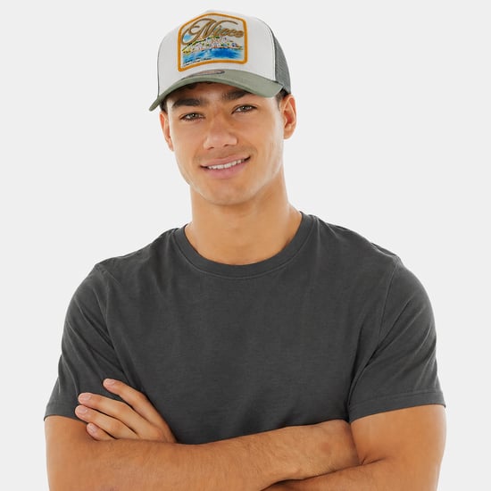 Mens Embroidered Trucker Cap | Breathable Cotton Lightweight Rivvi Casual Hat - Image 5