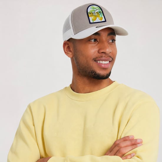 Mens Embroidered Santorini Trucker Cap | Cotton Breathable One Size Hat - Image 5