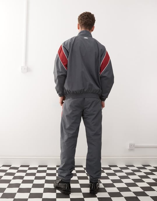 Umbro relaxed track pants in grey multi - Image 4