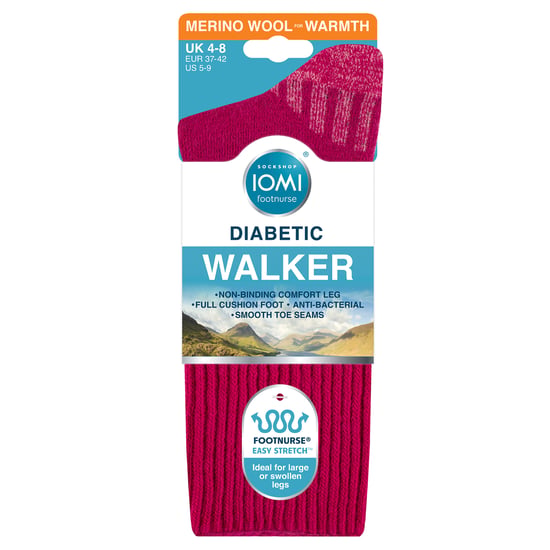 Diabetic Wool Walking Socks for Men | Extra Wide Cushioned Hiking Socks - Image 2