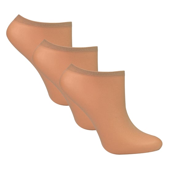 3-Pack Dames Onzichtbare Pop Sokjes 15 Denier Lichtgewicht Enkelsokken - Image 3