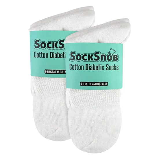 6-pack mäns ankelsockor för diabetiker, bomullsrika, andningsbara vardagssockor - Image 1