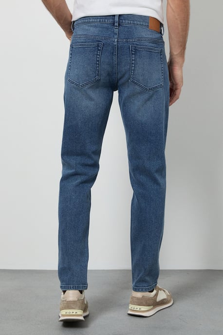 Light Vintage Wash Stretch Slim Fit Jeans - Image 3