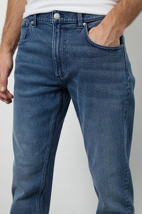 Light Vintage Wash Stretch Slim Fit Jeans - Image 4