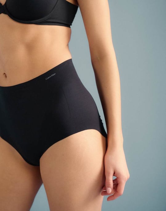 Calvin Klein Shapewear firm sculpted stay put stretch brief in black - Image 2