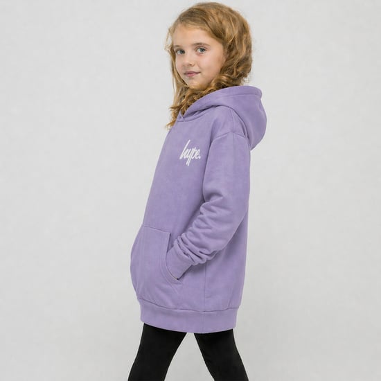 Meisjes Hoodie Kinderen Paarse Casual Sweatshirt Zachte Grafische Achterzijde Ontwerp - Image 4