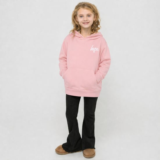 Flickor Hoodie Barn Avslappnad Rosa Sweatshirt Mjuk Grafisk Ryggdesign - Image 3