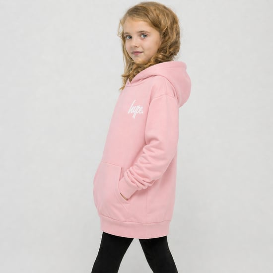 Flickor Hoodie Barn Avslappnad Rosa Sweatshirt Mjuk Grafisk Ryggdesign - Image 4