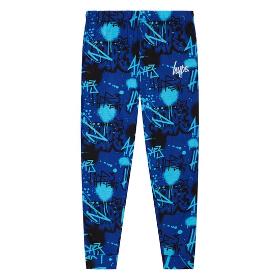 Blue Graffiti Boys Pyjama Set Kids Soft Sleepwear Lounge PJs - Image 4