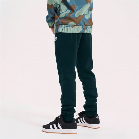 Boys Joggers Kids Casual Teal Sweatpants Soft Cuffed Lounge Bottoms - Image 4
