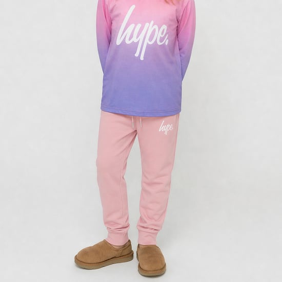 Meisjes Joggers Kinderen Casual Roze Sweatlijfbroeken Zachte Boord Lounge Broek - Image 3