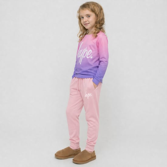 Meisjes Joggers Kinderen Casual Roze Sweatlijfbroeken Zachte Boord Lounge Broek - Image 5