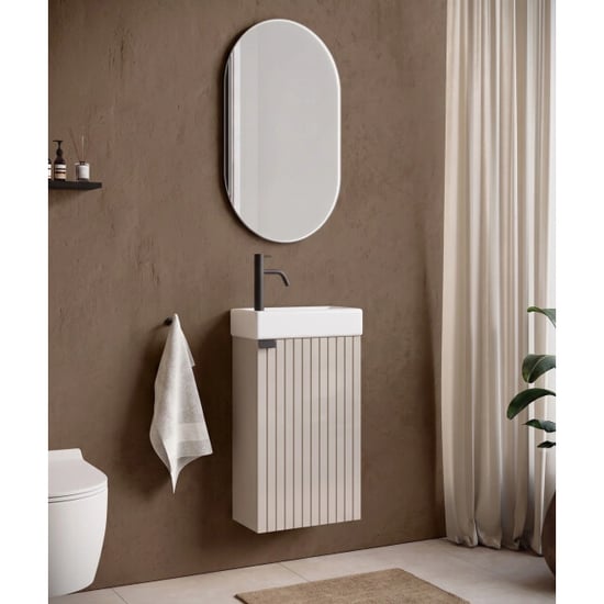 Badplaats Toiletmeubel bosco 40 x 22 cm – – fonteinmeubel met wastafel - Image 4
