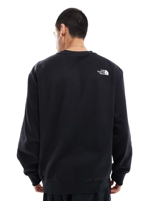 The North Face Oversized Essential logo sweatshirt in black - Image 3