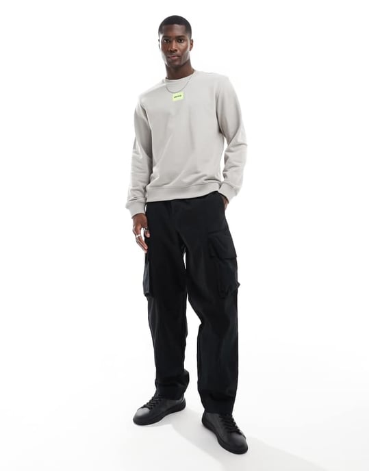 HUGO RED Diragol sweatshirt in grey - Image 4