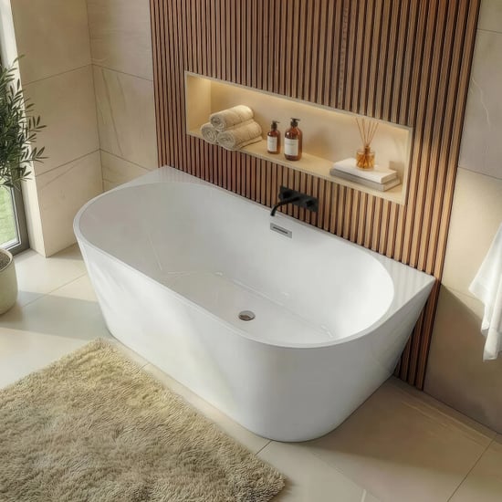 Badplaats Ligbad isia 170 x 75 x 60 cm- hoekbad – hoogglans - Image 1