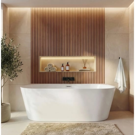 Badplaats Ligbad isia 170 x 75 x 60 cm- hoekbad – hoogglans - Image 4