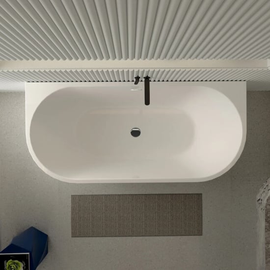 Badplaats Ligbad isia 170 x 75 x 60 cm- hoekbad – hoogglans - Image 5