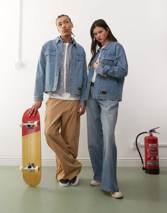 Vans mcavoy denim station jacket in washed blue - Image 4